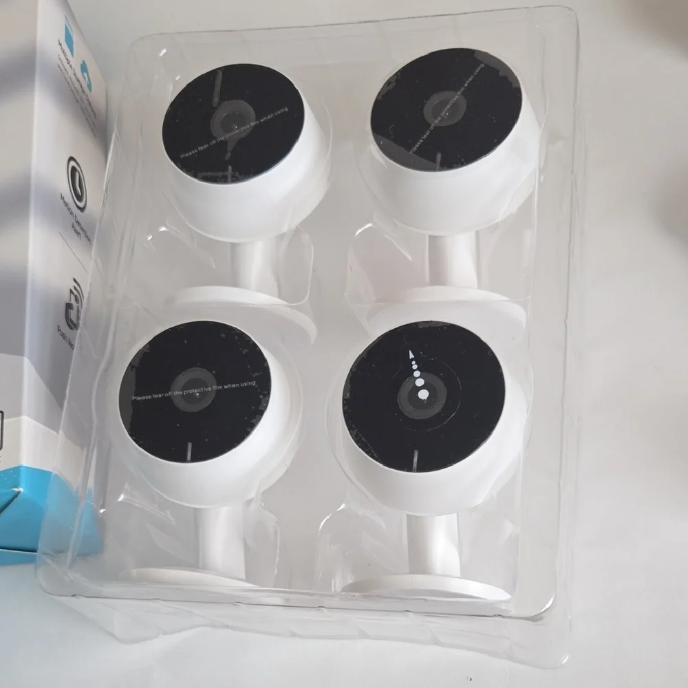 LAVIEW F1 White Security Camera 4-Pack